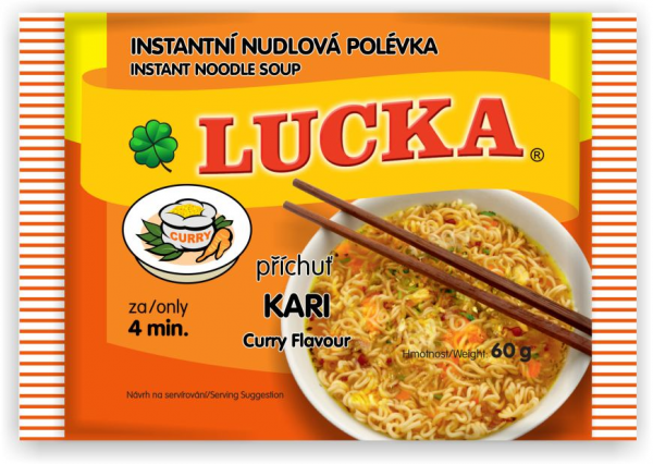 Lucka Polévka instantní nudlová kari - Lucka Instant-Nudel-Curry