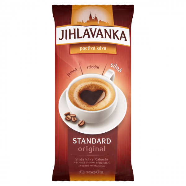 Jihlavanka standard káva mletá 1kg - gemahlener Kaffee